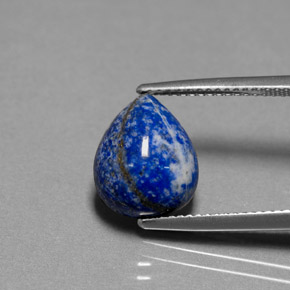5,40 ctw natürlicher blauer Lapislazuli, Birnenform, Lichtundurchlässig
