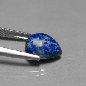 5,40 ctw natürlicher blauer Lapislazuli, Birnenform, Lichtundurchlässig