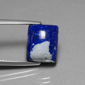 6,92 ctw natürlicher blauer Lapislazuli, Baguette, Lichtundurchlässig