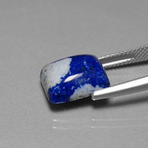 6,92 ctw natürlicher blauer Lapislazuli, Baguette, Lichtundurchlässig