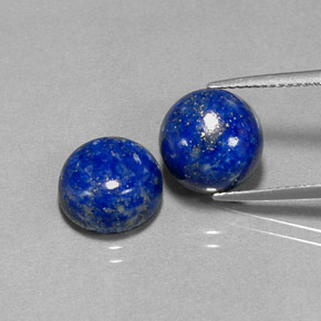  ct natürliche Königsblau Lapislazuli-Edelsteine, Rund Schliff, Lichtundurchlässig