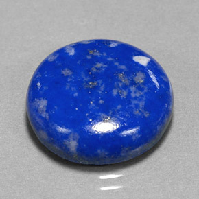 13,36 ctw natürlicher blauer Lapislazuli, Rundschliff, Lichtundurchlässig