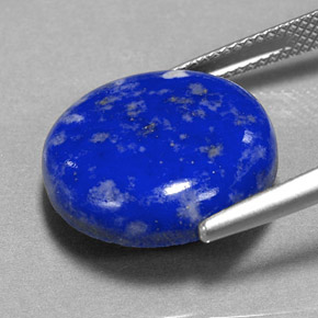 13,36 ctw natürlicher blauer Lapislazuli, Rundschliff, Lichtundurchlässig