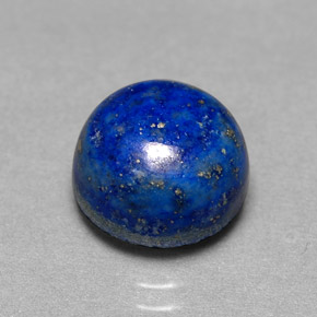 5,24 ctw natürlicher blauer Lapislazuli, Rundschliff, Lichtundurchlässig
