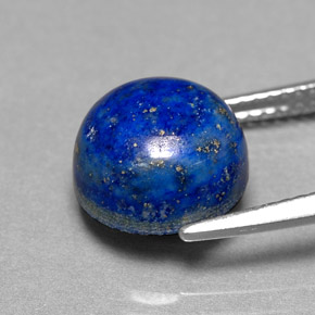 5,24 ctw natürlicher blauer Lapislazuli, Rundschliff, Lichtundurchlässig