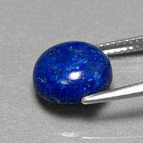 4,10 ctw natürlicher blauer Lapislazuli, Rundschliff, Lichtundurchlässig