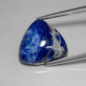 9,54 ctw natürlicher blauer Lapislazuli, Trillion, Lichtundurchlässig