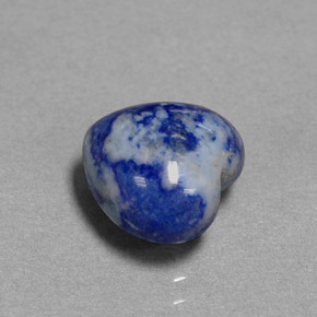 3,13 ctw natürlicher blauer Lapislazuli, Herzform, Lichtundurchlässig