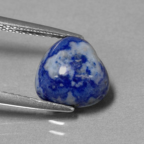 3,13 ctw natürlicher blauer Lapislazuli, Herzform, Lichtundurchlässig