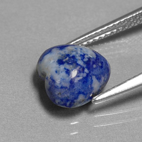 3,13 ctw natürlicher blauer Lapislazuli, Herzform, Lichtundurchlässig