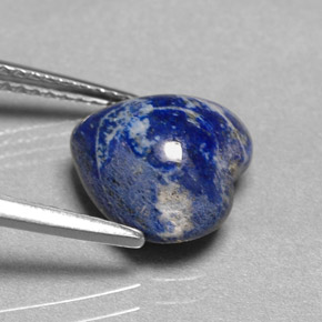 3,85 ctw natürlicher blauer Lapislazuli, Herzform, Lichtundurchlässig