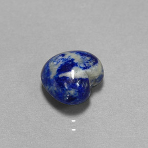 3,39 ctw natürlicher blauer Lapislazuli, Herzform, Lichtundurchlässig