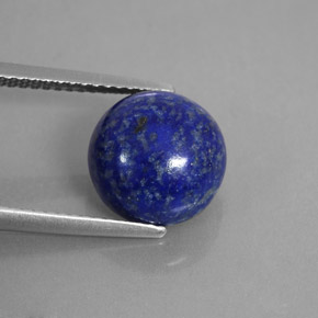 4,91 ctw natürlicher blauer Lapislazuli, Rundschliff, Lichtundurchlässig