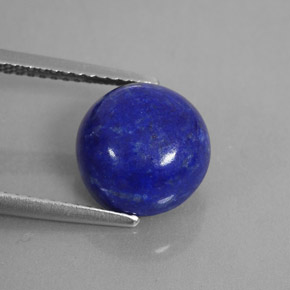 4,33 ctw natürlicher blauer Lapislazuli, Rundschliff, Lichtundurchlässig