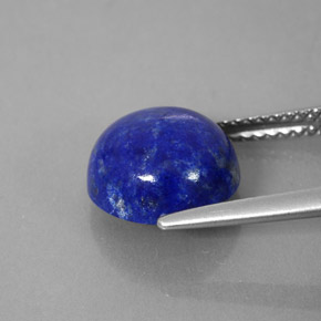 4,33 ctw natürlicher blauer Lapislazuli, Rundschliff, Lichtundurchlässig