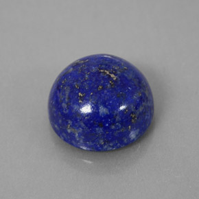 6,65 ctw natürlicher blauer Lapislazuli, Rundschliff, Lichtundurchlässig
