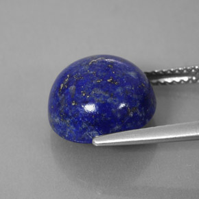 6,65 ctw natürlicher blauer Lapislazuli, Rundschliff, Lichtundurchlässig