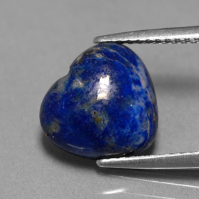4,07 ctw natürlicher blauer Lapislazuli, Herzform, Lichtundurchlässig