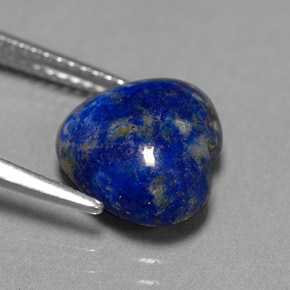 4,07 ctw natürlicher blauer Lapislazuli, Herzform, Lichtundurchlässig