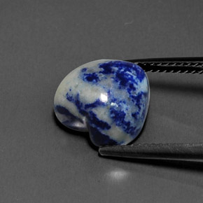 9,17 ctw natürlicher Königsblau Lapislazuli, Herzform, Lichtundurchlässig