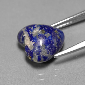 4,82 ctw natürlicher blauer Lapislazuli, Herzform, Lichtundurchlässig