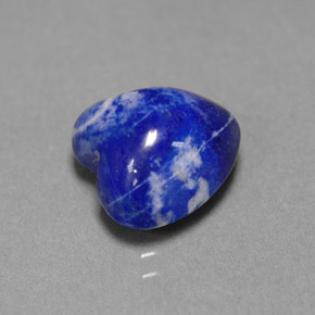 4,42 ctw natürlicher blauer Lapislazuli, Herzform, Lichtundurchlässig