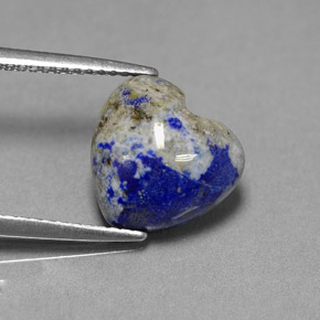 4,45 ctw natürlicher blauer Lapislazuli, Herzform, Lichtundurchlässig
