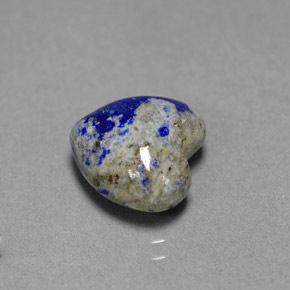 4,45 ctw natürlicher blauer Lapislazuli, Herzform, Lichtundurchlässig