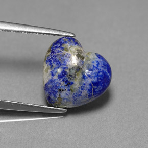 4,25 ctw natürlicher blauer Lapislazuli, Herzform, Lichtundurchlässig