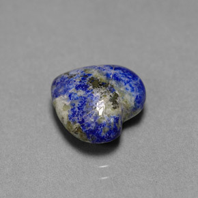 4,25 ctw natürlicher blauer Lapislazuli, Herzform, Lichtundurchlässig