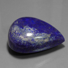 266,50 ctw natürlicher blauer Lapislazuli, Birnenform, Lichtundurchlässig