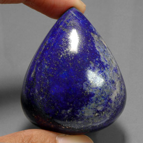 266,50 ctw natürlicher blauer Lapislazuli, Birnenform, Lichtundurchlässig
