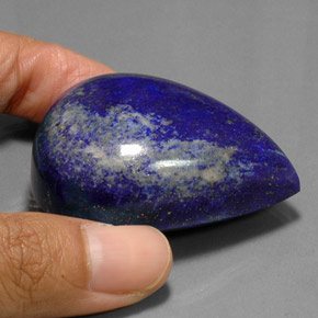 266,50 ctw natürlicher blauer Lapislazuli, Birnenform, Lichtundurchlässig