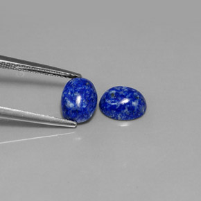  ct natürliche blauer Lapislazuli-Edelsteine, Oval Schliff, Lichtundurchlässig