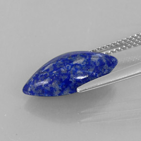 3,29 ctw natürlicher blauer Lapislazuli, Marquise, Lichtundurchlässig