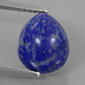 3,51 ctw natürlicher blauer Lapislazuli, Birnenform, Lichtundurchlässig