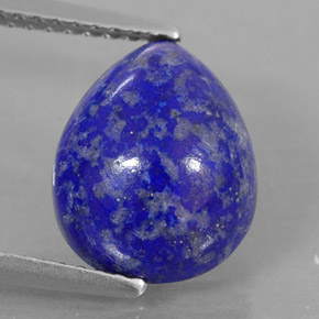 4,49 ctw natürlicher blauer Lapislazuli, Birnenform, Lichtundurchlässig