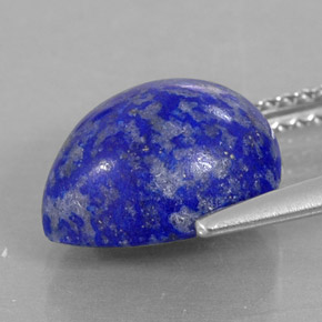 4,49 ctw natürlicher blauer Lapislazuli, Birnenform, Lichtundurchlässig