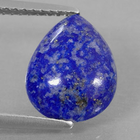 2,72 ctw natürlicher blauer Lapislazuli, Birnenform, Lichtundurchlässig