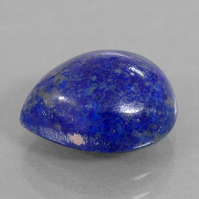 3,95 ctw natürlicher blauer Lapislazuli, Birnenform, Lichtundurchlässig