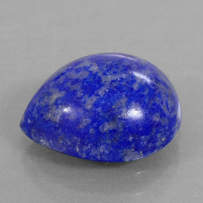 3,51 ctw natürlicher blauer Lapislazuli, Birnenform, Lichtundurchlässig