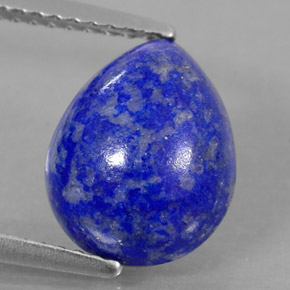 3,51 ctw natürlicher blauer Lapislazuli, Birnenform, Lichtundurchlässig