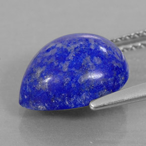 3,51 ctw natürlicher blauer Lapislazuli, Birnenform, Lichtundurchlässig