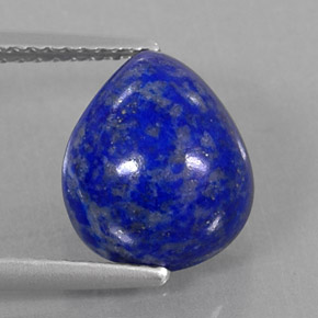 4,74 ctw natürlicher blauer Lapislazuli, Birnenform, Lichtundurchlässig