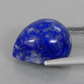 4,74 ctw natürlicher blauer Lapislazuli, Birnenform, Lichtundurchlässig