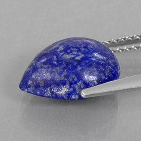 3,72 ctw natürlicher blauer Lapislazuli, Birnenform, Lichtundurchlässig