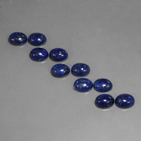  ct natürliche blauer Lapislazuli-Edelsteine, Oval Schliff, Lichtundurchlässig