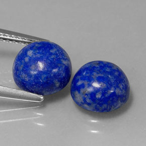  ct natürliche blauer Lapislazuli-Edelsteine, Rundschliff, Lichtundurchlässig