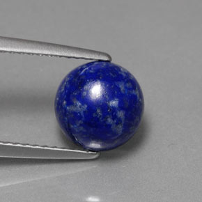2,66 ctw natürlicher blauer Lapislazuli, Rundschliff, Lichtundurchlässig
