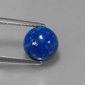 3,61 ctw natürlicher blauer Lapislazuli, Rundschliff, Lichtundurchlässig